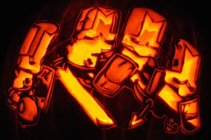 Pumpkin Carving: Castle Crashers - Justin