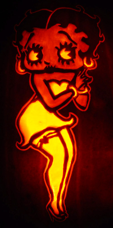 Pumpkin Carving: Betty Boop - Noel