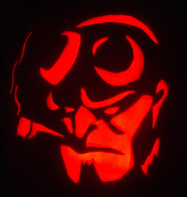 Pumpkin Carving: Hell Boy - Teresa