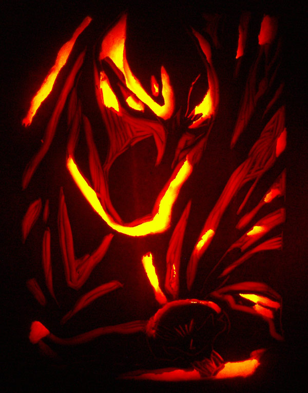 Pumpkin Carving: Spawn - Justin