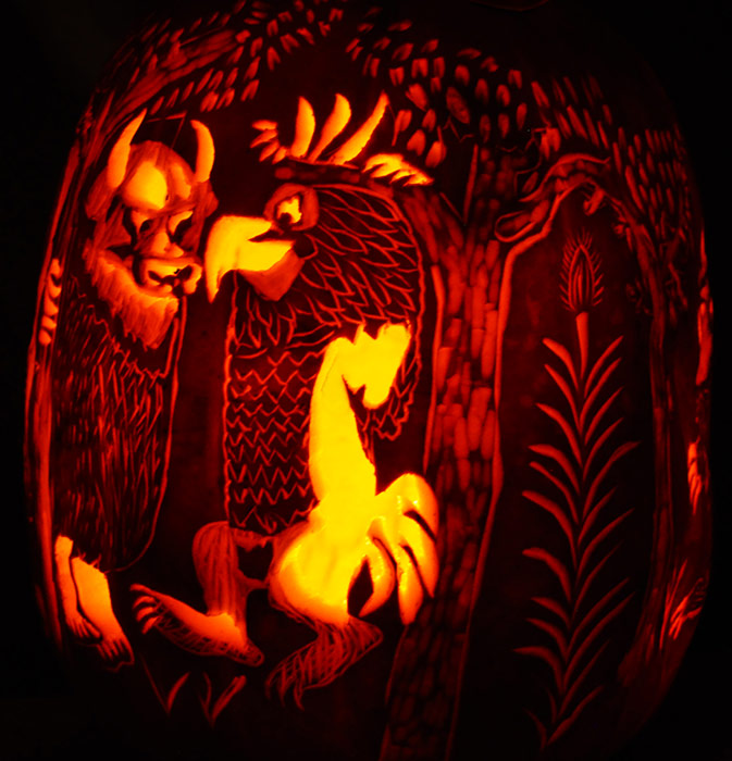 Pumpkin Carving: Where the Wild Things Are 360 degree Carve - Noel