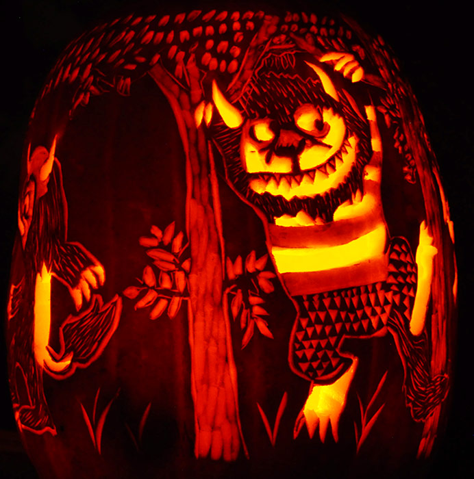 Pumpkin Carving: Where the Wild Things Are 360 degree Carve - Noel