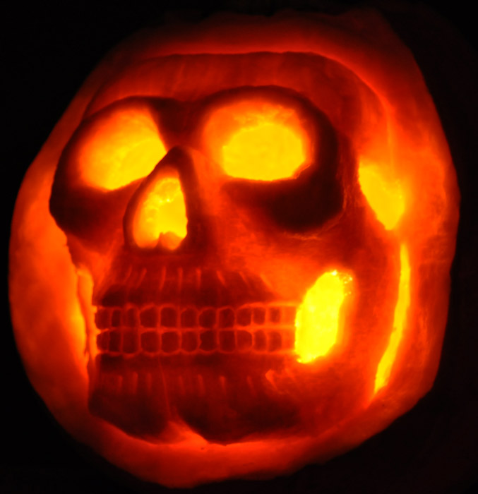 Pumpkin Carving: Skull Sculpt - Joseph