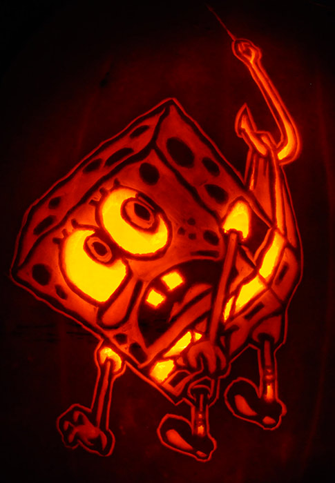 Pumpkin Carving: Sponge Bob - Nam