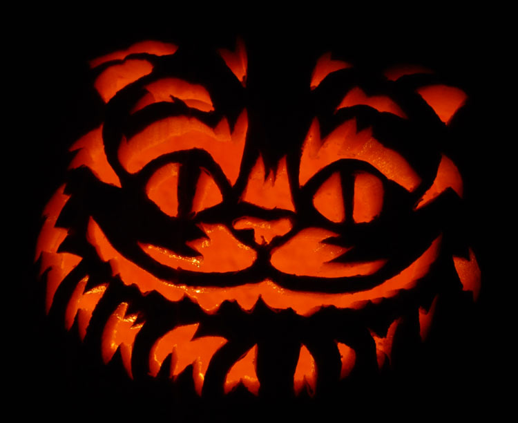 Pumpkin Carving: Cheshire Cat - Justin