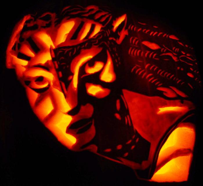 Pumpkin Carving: Neytiri - Avatar - Noel