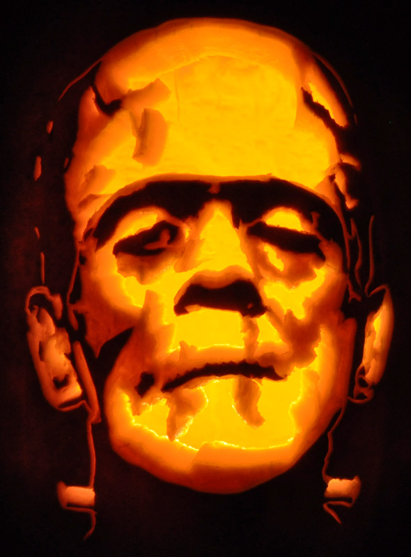 Pumpkin Carving: Frankenstein - Noel
