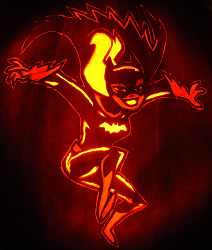 Pumpkin Carving: Super Girl - Joseph