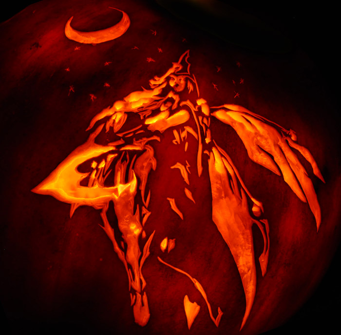 Pumpkin Carving: Moon Queen - Justin