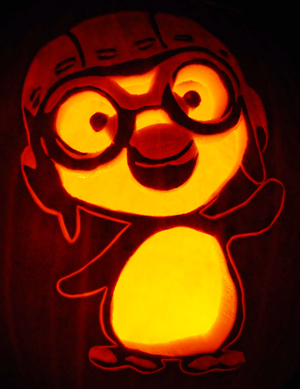 Pumpkin Carving: Korean Penguin - Nam