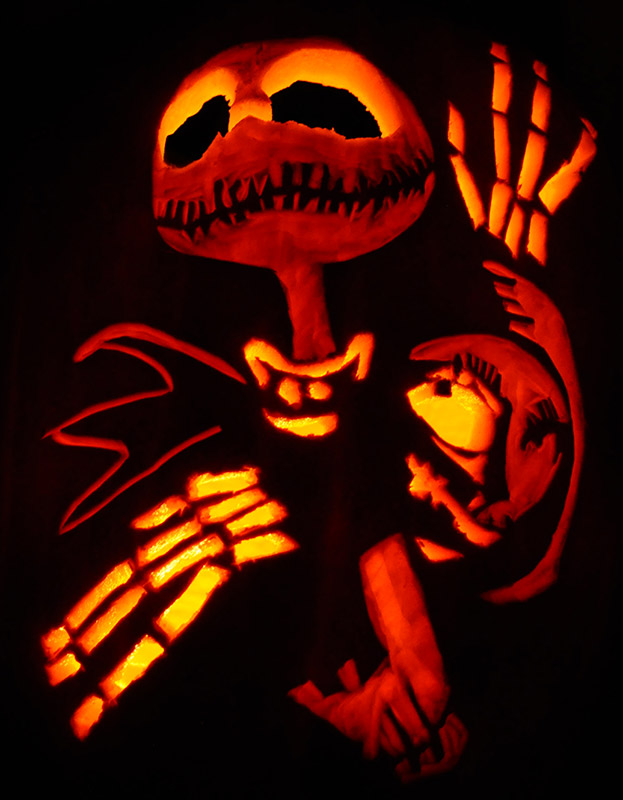 Pumpkin Carving: Jack Skellington - Sarah