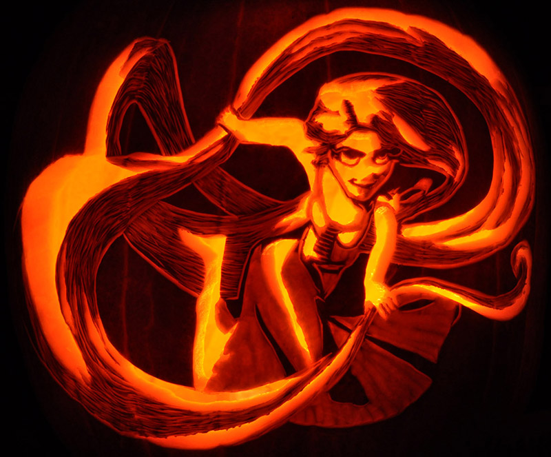 Pumpkin Carving: Tangled Rapunzel - Noel